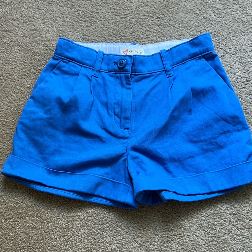 J Crew Crewcuts Little Girl Shorts Blue Size 7